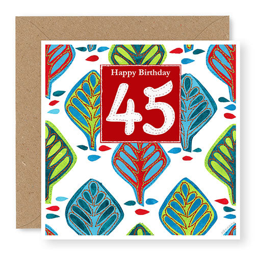 45th Birthday Card, Age 45 Birthday Card for Him (BD88) – Jane