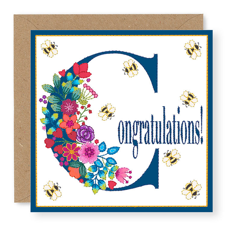 Bouquet Congratulations Card, (BQ012)