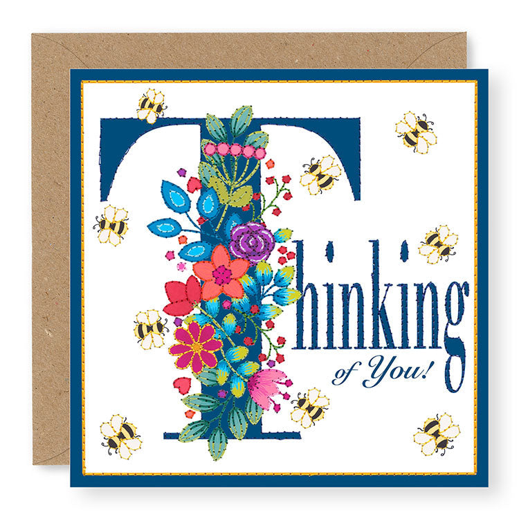 Bouquet Thinking of You Card, (BQ014)