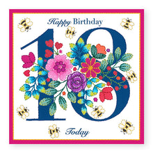 Load image into Gallery viewer, Bouquet Age 18 Birthday Card, (BQ031)
