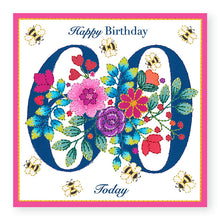 Load image into Gallery viewer, Bouquet Age 60 Birthday Card, (BQ036)
