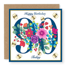 Load image into Gallery viewer, Bouquet Age 90 Birthday Card, (BQ039)
