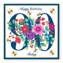 Load image into Gallery viewer, Bouquet Age 90 Birthday Card, (BQ039)
