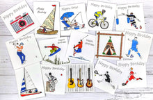 Load image into Gallery viewer, Snowboarding Birthday Card (BD60)
