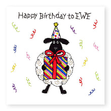 Load image into Gallery viewer, Hey EWE Present Happy Birthday Card, (EW01)
