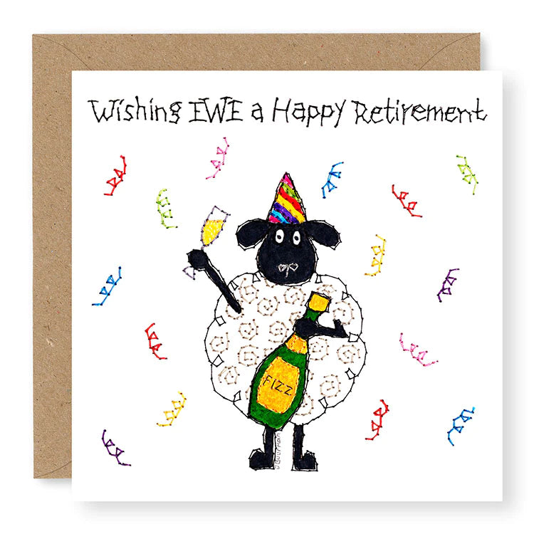 Hey EWE Fizz Retirement Card, (EW102)
