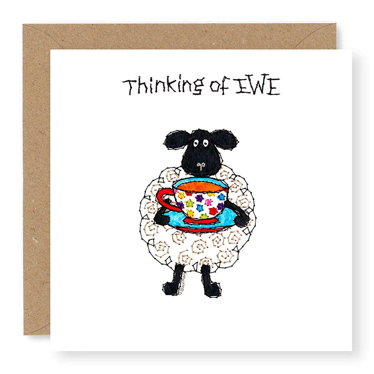 Hey EWE Tea Thinking of EWE Card, (EW110)