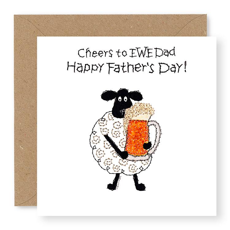 Hey EWE Beer Father's Day Card, (EW19)