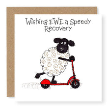 Load image into Gallery viewer, Hey EWE Wishing EWE a Speedy Recovery Get Well Card, (EW88)
