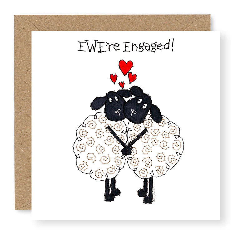 Hey EWE Couple Engagement Card, (EW97)