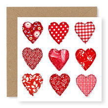 Load image into Gallery viewer, Red 9 of Hearts Blank Card (GC24)
