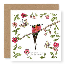 Load image into Gallery viewer, Paradise Card, Hand Finished with Gems (GC25)
