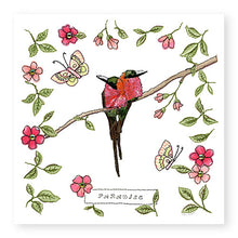 Load image into Gallery viewer, Paradise Card, Hand Finished with Gems (GC25)
