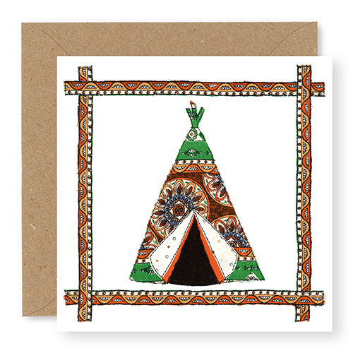 Teepee Birthday Blank Card (GC31)