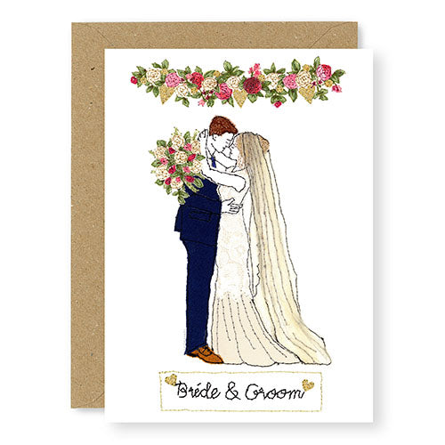 Bride and Groom Wedding Card (GC33)