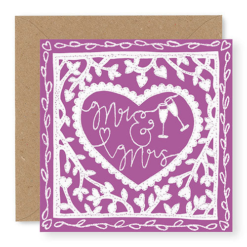 Mr and Mrs Wedding Card (GC55)