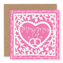 Load image into Gallery viewer, Mrs and Mrs Wedding Card (GC57)
