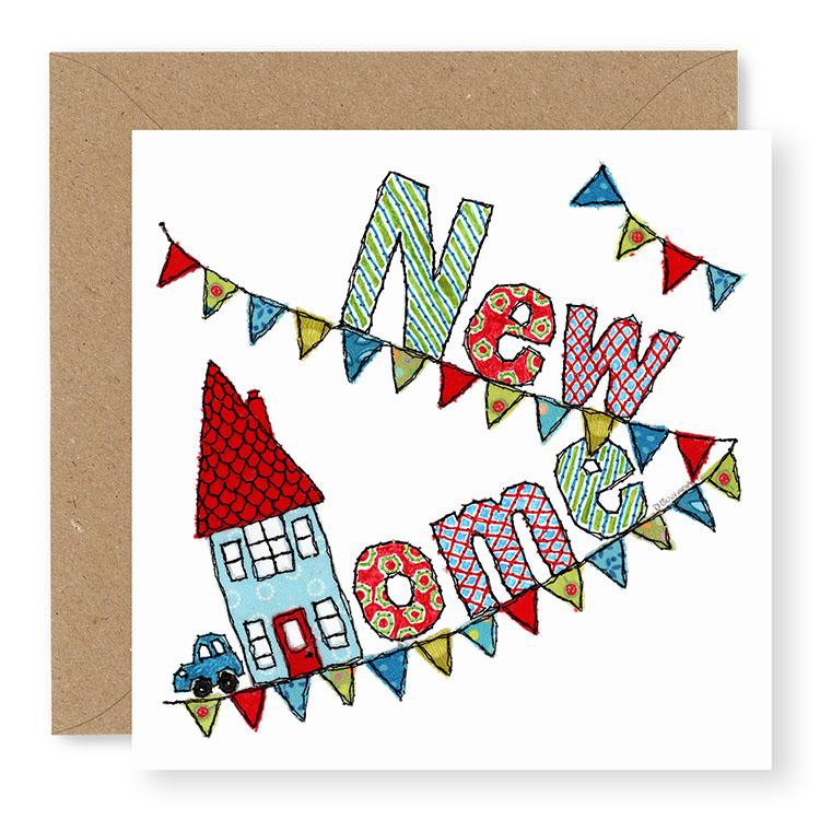 Bunting New Home Card, (GC59)
