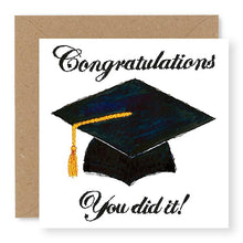 Load image into Gallery viewer, Graduation Cap Graduation Card, (GC60)
