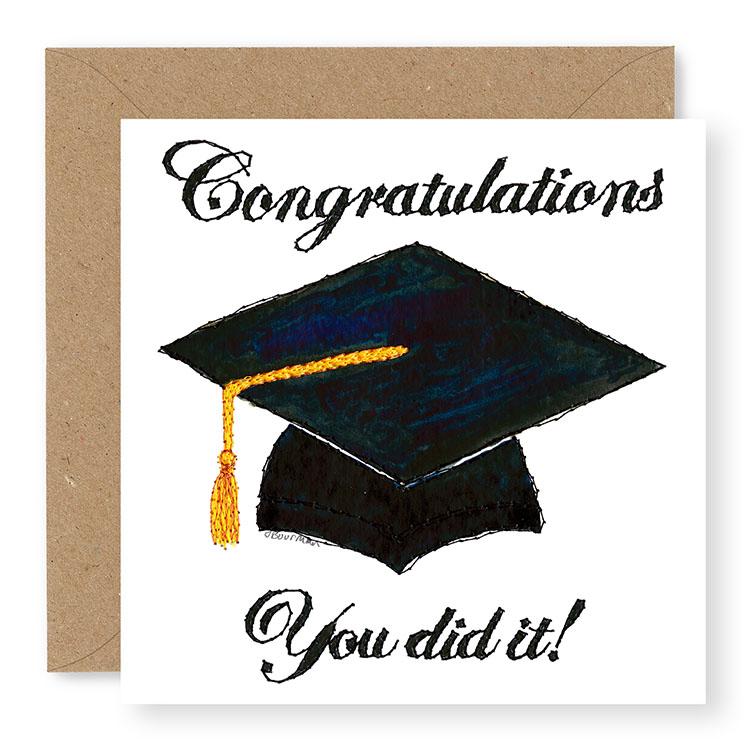 Graduation Cap Graduation Card, (GC60)