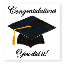 Load image into Gallery viewer, Graduation Cap Graduation Card, (GC60)
