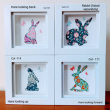 Load image into Gallery viewer, Hares, Handmade Gift - more colours available

