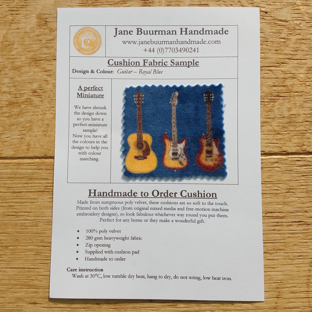 Cushion Sample - Guitars