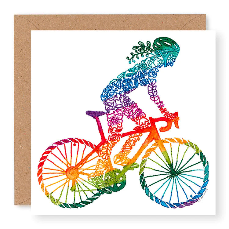 Inspire Female Cycling Blank Card, (IN001)