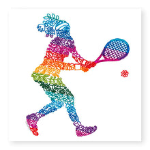 Load image into Gallery viewer, Inspire Female Tennis Blank Card, (IN004)
