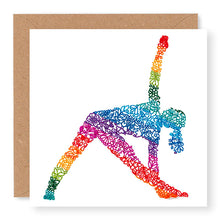 Load image into Gallery viewer, Inspire Female Yoga Triangle Blank Card, (IN010)
