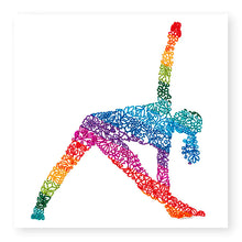Load image into Gallery viewer, Inspire Female Yoga Triangle Blank Card, (IN010)
