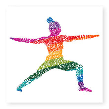Load image into Gallery viewer, Inspire Female Yoga Warrior II Blank Card, (IN011)
