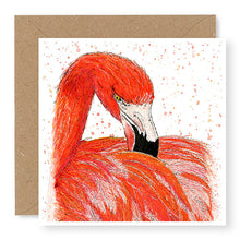 Load image into Gallery viewer, Flamingo Blank Card (IW04)
