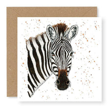 Load image into Gallery viewer, Zebra Blank Card, (IW06)
