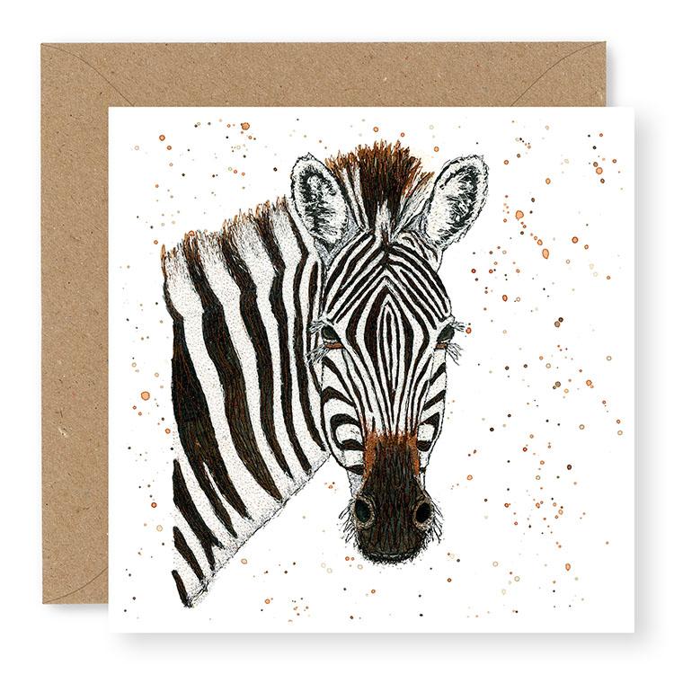 Zebra Blank Card, (IW06)