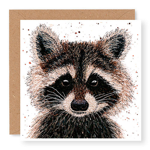 Raccoon Blank Card (IW12)