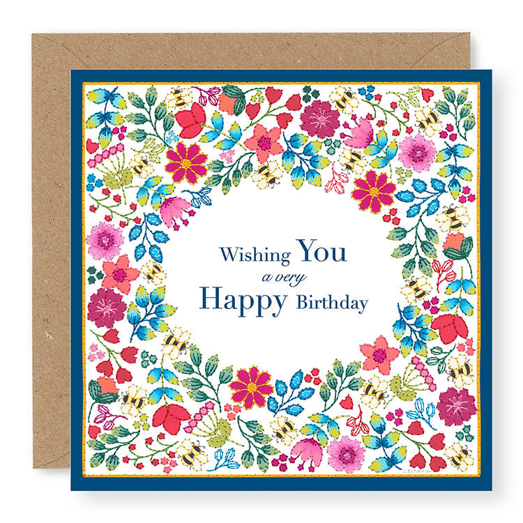 Summer Breeze Wishing You A Very Happy Birthday Card, (SB002)