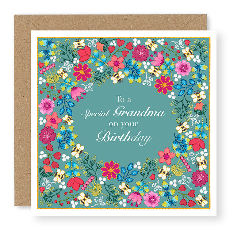 Summer Breeze To A Special Grandma On Your Birthday Card, (SB014)