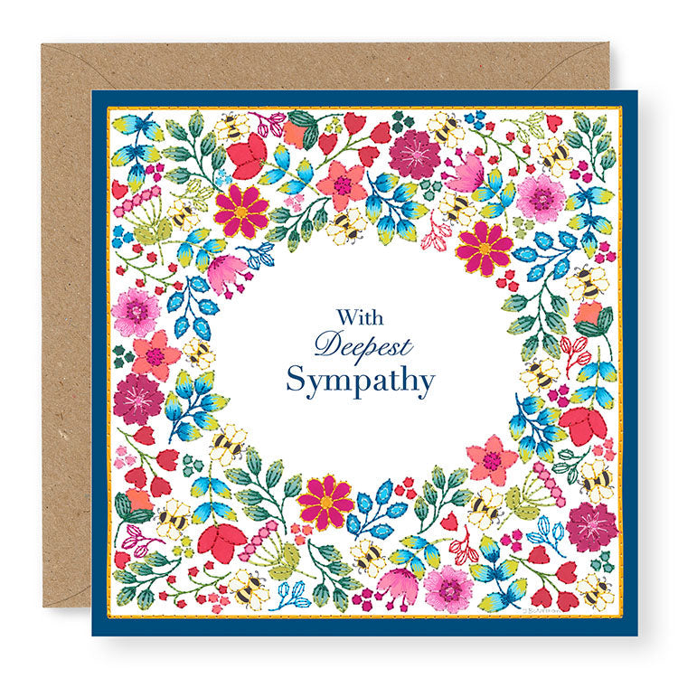 Summer Breeze With Deepest Sympathy Card, (SB026)