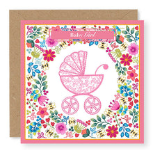 Load image into Gallery viewer, Summer Breeze Baby Girl Baby Card, (SB029)
