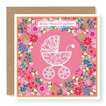 Load image into Gallery viewer, Summer Breeze Baby Granddaughter Baby Card, (SB031)
