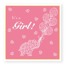 Load image into Gallery viewer, Summer Breeze It&#39;s A Girl Baby Card, (SB035)

