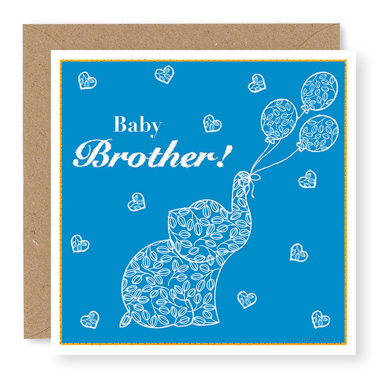 Summer Breeze Baby Brother Baby Card, (SB038)