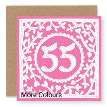 Load image into Gallery viewer, 55th Birthday Card, Age 55 Birthday Card for Her (BD70)
