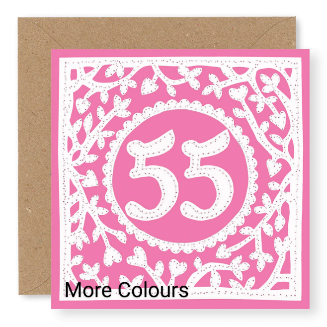 55th Birthday Card, Age 55 Birthday Card for Her (BD70)